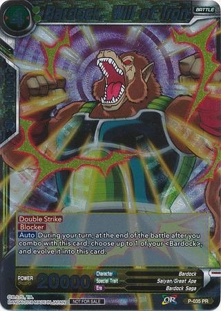 Bardock Will of Iron P 035 PR Foil Promo Bardock Will of Iron P 035 PR Foil Promo