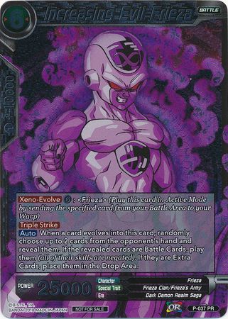 Increasing Evil Frieza P 037 PR Foil Promo Increasing Evil Frieza P 037 PR Foil Promo