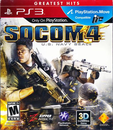 Socom 4 US Navy SEALs Greatest Hits Playstation 3 Sony Playstation 3 PS3 Socom 4 US Navy SEALs Greatest Hits Playstation 3 Sony Playstation 3 PS3