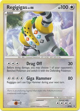 Cartas de Jogar: Regigigas (Pokémon TCG(Diamond & Pearl Promos)  Col:PKM-DPP-EN040