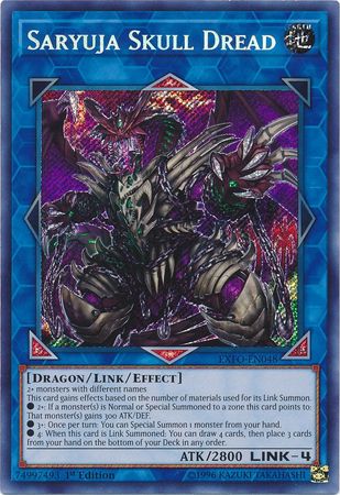 Saryuja Skull Dread EXFO EN048 Secret Rare Unlimited Saryuja Skull Dread EXFO EN048 Secret Rare Unlimited