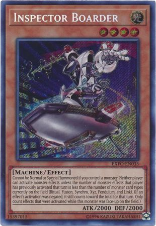 Inspector Boarder EXFO EN035 Secret Rare Unlimited Inspector Boarder EXFO EN035 Secret Rare Unlimited