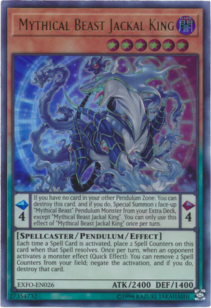 Mythical Beast Jackal King EXFO EN026 Ultra Rare Unlimited Mythical Beast Jackal King EXFO EN026 Ultra Rare Unlimited