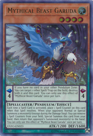 Mythical Beast Garuda EXFO EN023 Ultra Rare Unlimited Mythical Beast Garuda EXFO EN023 Ultra Rare Unlimited