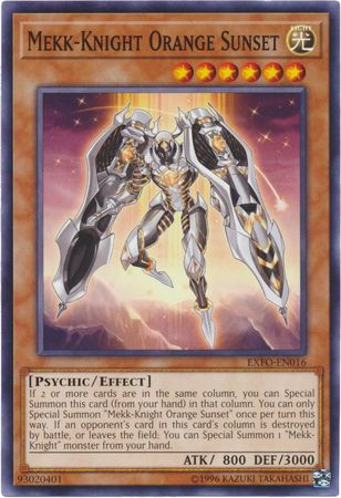 Mekk Knight Orange Sunset EXFO EN016 Common Unlimited Mekk Knight Orange Sunset EXFO EN016 Common Unlimited