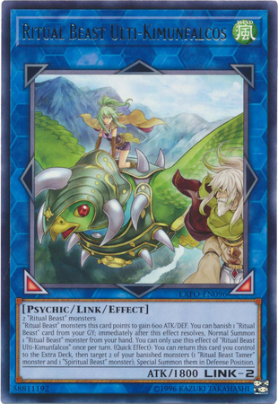 Ritual Beast Ulti Kimunfalcos EXFO EN096 Rare Unlimited Ritual Beast Ulti Kimunfalcos EXFO EN096 Rare Unlimited