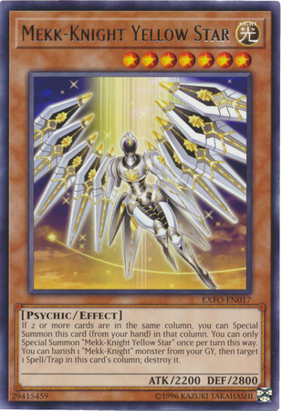 Mekk Knight Yellow Star EXFO EN017 Rare Unlimited Mekk Knight Yellow Star EXFO EN017 Rare Unlimited