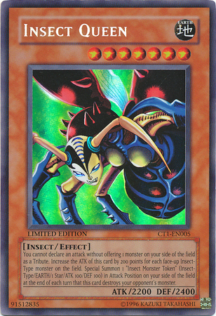 Insect Queen CT1 EN005 Misprint Secret Rare Name Super Rare Picture Insect Queen CT1 EN005 Misprint Secret Rare Name Super Rare Picture
