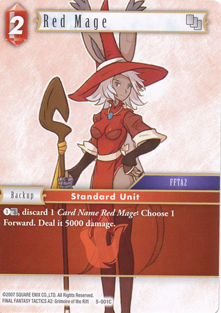 Red Mage 5 001C Common Opus V Collection Singles Red Mage 5 001C Common Opus V Collection Singles