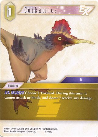 Cockatrice EX 5 081C Common Opus V Collection Singles Cockatrice EX 5 081C Common Opus V Collection Singles