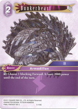 Bunkerbeast 5 110C Common Opus V Collection Singles Bunkerbeast 5 110C Common Opus V Collection Singles