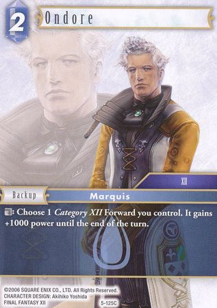 Ondore 5 125C Common Opus V Collection Singles Ondore 5 125C Common Opus V Collection Singles
