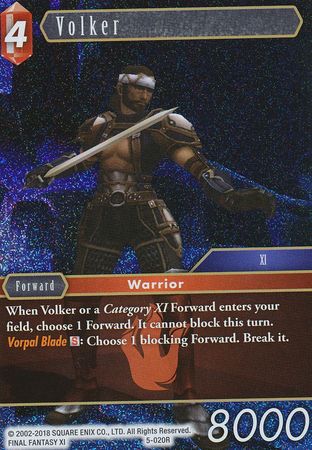 Volker 5 020R Rare Foil Volker 5 020R Rare Foil