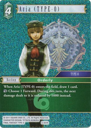 Aria TYPE 0 5 051R Rare Foil Opus V Collection Foil Singles Aria TYPE 0 5 051R Rare Foil Opus V Collection Foil Singles
