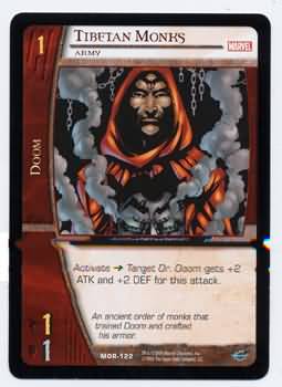 Tibetan Monks Army MOR 122 Common Vs System Marvel Origins Tibetan Monks Army MOR 122 Common Vs System Marvel Origins