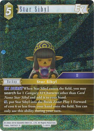 Star Sibyl EX 5 091H Hero Foil Star Sibyl EX 5 091H Hero Foil