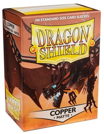 Dragon Shield Matte Copper 100ct Standard Size Sleeves AT 11016 Sleeves Dragon Shield Matte Copper 100ct Standard Size Sleeves AT 11016 Sleeves