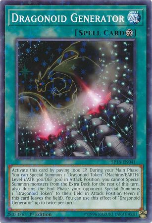 Dragonoid Generator SP18 EN041 Starfoil Rare 1st Edition Star Pack VRAINS 1st Edition Starfoil Singles Dragonoid Generator SP18 EN041 Starfoil Rare 1st Edition Star Pack VRAINS 1st Edition Starfoil Singles