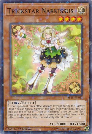 Trickstar Narkissus SP18 EN023 Starfoil Rare 1st Edition Star Pack VRAINS 1st Edition Starfoil Singles Trickstar Narkissus SP18 EN023 Starfoil Rare 1st Edition Star Pack VRAINS 1st Edition Starfoil Singles