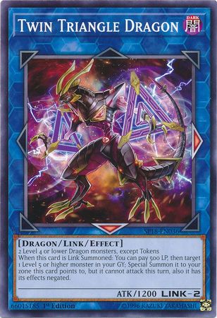 Twin Triangle Dragon SP18 EN036 Common 1st Edition Star Pack VRAINS 1st Edition Singles Twin Triangle Dragon SP18 EN036 Common 1st Edition Star Pack VRAINS 1st Edition Singles
