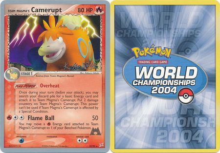 Team Magma s Camerupt 19 95 2004 World Championship Card Team Magma s Camerupt 19 95 2004 World Championship Card
