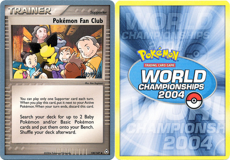 Pokemon Fan Club 130 147 2004 World Championship Card Pokemon Fan Club 130 147 2004 World Championship Card