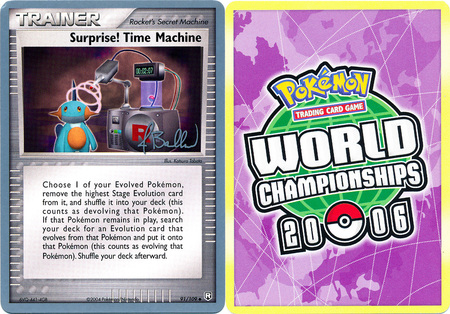 Surprise Time Machine 91 109 2006 World Championship Card Surprise Time Machine 91 109 2006 World Championship Card