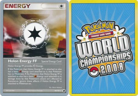 Holon Energy FF 84 101 2008 World Championship Card Holon Energy FF 84 101 2008 World Championship Card