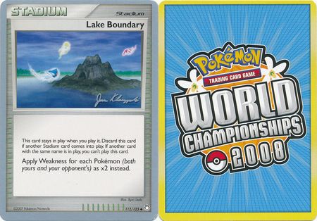 Lake Boundary 112 123 2008 World Championship Card Lake Boundary 112 123 2008 World Championship Card