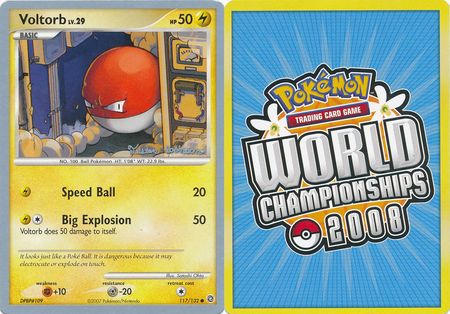 Voltorb 117 132 2008 World Championship Card Voltorb 117 132 2008 World Championship Card