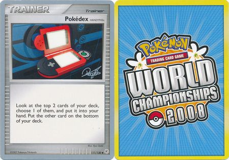 Pokedex HANDY910 111 130 2008 World Championship Card Pokedex HANDY910 111 130 2008 World Championship Card