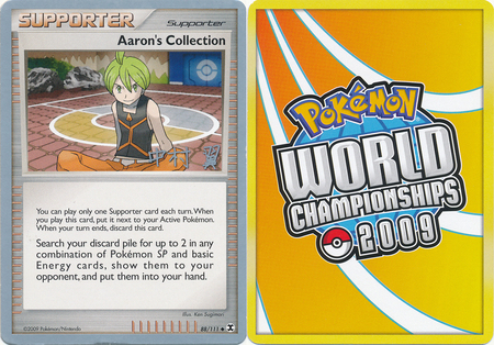 Aaron s Collection 88 111 2009 World Championship Card Aaron s Collection 88 111 2009 World Championship Card