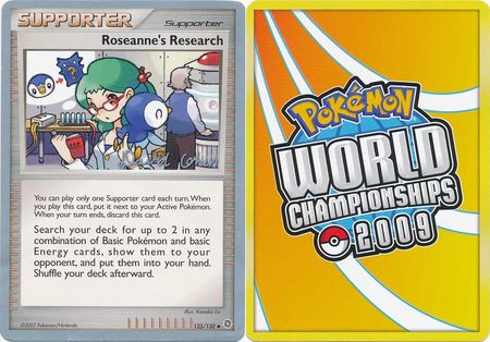 Roseanne s Research 125 132 2009 World Championship Card Roseanne s Research 125 132 2009 World Championship Card