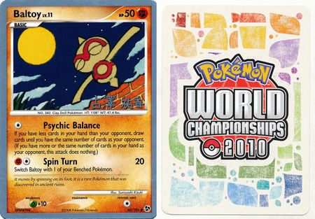 Baltoy 60 106 2010 World Championship Card World Championship 2010 Singles Baltoy 60 106 2010 World Championship Card World Championship 2010 Singles