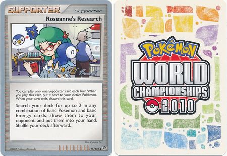 Roseanne s Research 125 132 2010 World Championship Card Roseanne s Research 125 132 2010 World Championship Card