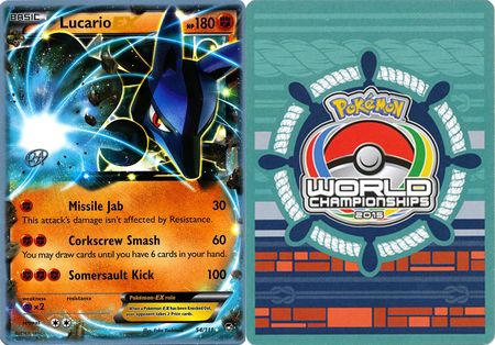 Lucario EX 54 111 2015 World Championship Card World Championship 2015 Singles Lucario EX 54 111 2015 World Championship Card World Championship 2015 Singles