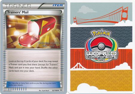 Trainers Mail 92 108 2016 World Championship Card Trainers Mail 92 108 2016 World Championship Card