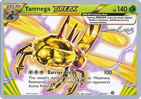 Yanmega Break 8 114 2016 World Championship Card Yanmega Break 8 114 2016 World Championship Card