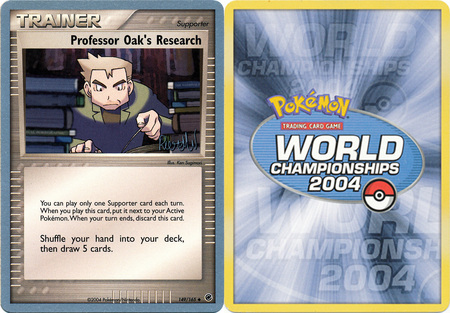 Professor Oak s Research 149 165 2004 World Championship Card Professor Oak s Research 149 165 2004 World Championship Card