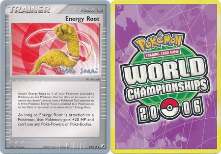 Energy Root 83 115 2006 World Championship Card World Championship 2006 Singles Energy Root 83 115 2006 World Championship Card World Championship 2006 Singles