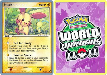 Plusle 44 107 2006 World Championship Card Plusle 44 107 2006 World Championship Card