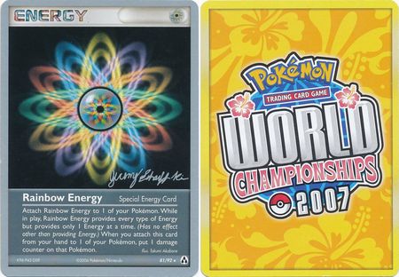 Rainbow Energy 81 92 2007 World Championship Card World Championship 2007 Singles Rainbow Energy 81 92 2007 World Championship Card World Championship 2007 Singles