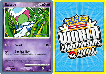 Ralts 102 132 2008 World Championship Card Ralts 102 132 2008 World Championship Card