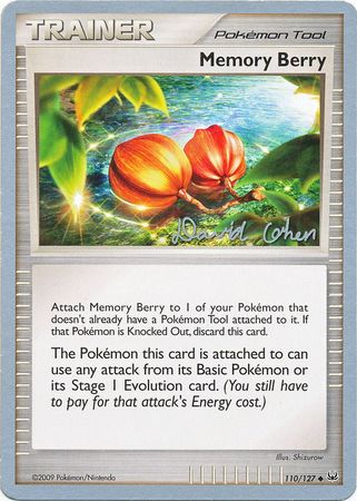 Memory Berry 110 127 2009 World Championship Card Memory Berry 110 127 2009 World Championship Card
