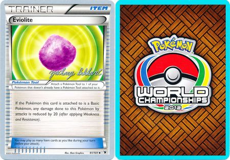 Eviolite 91 101 2012 World Championship Card Eviolite 91 101 2012 World Championship Card