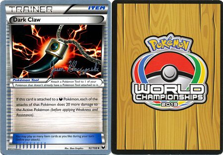 Dark Claw 92 108 2013 World Championship Card World Championship 2013 Singles Dark Claw 92 108 2013 World Championship Card World Championship 2013 Singles