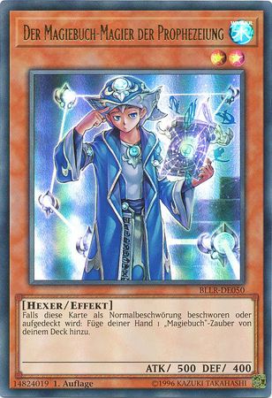 Ultra Rare Der Magiebuch-Magier der Prophezeiung Yu-Gi-Oh NM BLLR-DE075