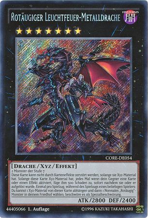 Rotaugiger Leuchtfeuer Metalldrache CORE DE054 Secret Rare 1st Edition German Yugioh Cards Rotaugiger Leuchtfeuer Metalldrache CORE DE054 Secret Rare 1st Edition German Yugioh Cards