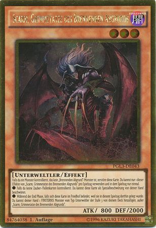 Scarm Grimmetatze des Brennenden Abgrunds PGL3 DE043 Gold Rare 1st Edition Scarm Grimmetatze des Brennenden Abgrunds PGL3 DE043 Gold Rare 1st Edition