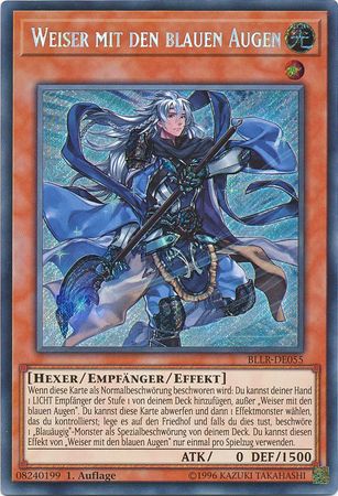Weiser mit den blauen Augen BLLR DE055 Secret Rare 1st Edition German Yugioh Cards Weiser mit den blauen Augen BLLR DE055 Secret Rare 1st Edition German Yugioh Cards
